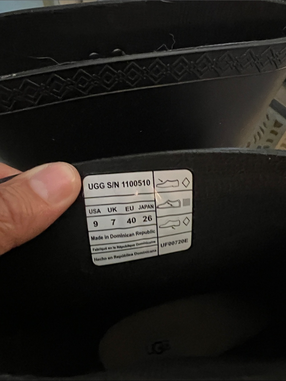 1 hour sale. UGG Black Short Rain Boots - Waterproof Pull-On Style - Picture 3 of 8